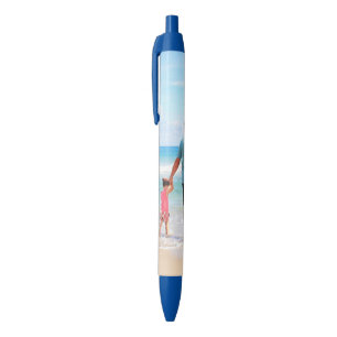 Aangepaste foto en tekst - Uw eigen ontwerp - Best Blauwe Inkt Pen