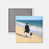 Aangepaste foto en tekst - Uw eigen ontwerp - Best Magneet (Voorkant / Achterkant)