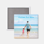 Aangepaste foto en tekst - Uw eigen ontwerp - Best Magneet (Voorkant / Achterkant)