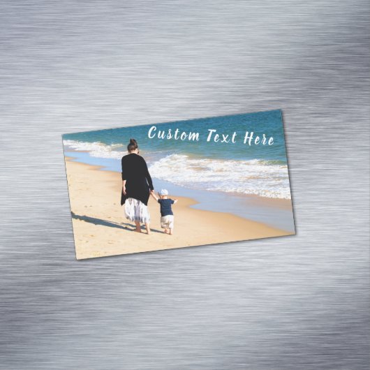 Aangepaste foto en tekst - Uw eigen ontwerp - Best Magnetisch Visitekaartje (Voorbeeld)