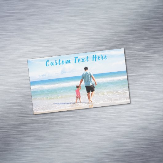 Aangepaste foto en tekst - Uw eigen ontwerp - Best Magnetisch Visitekaartje (Voorbeeld)