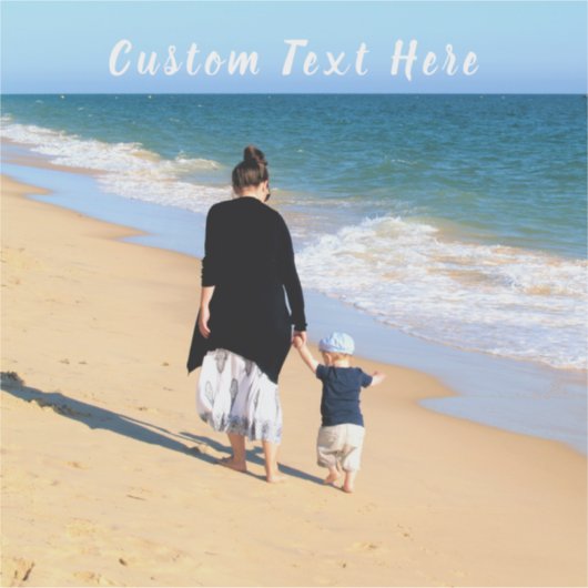 Aangepaste foto en tekst - Uw eigen ontwerp - Best Sticker (Voorkant)