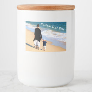 Aangepaste foto en tekst - Uw eigen ontwerp - Best Voedselcontainer Etiket