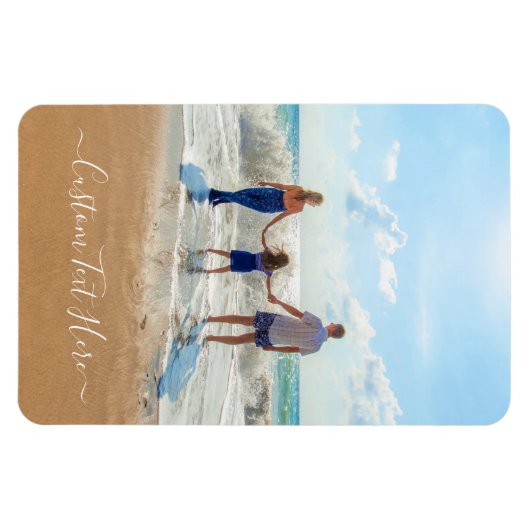 Aangepaste foto en tekst - Uw eigen ontwerp - Fami Magneet (Horizontaal)