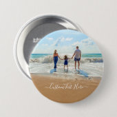 Aangepaste foto en tekst - Uw eigen ontwerp - Fami Ronde Button 7,6 Cm (Voorkant /achterkant)