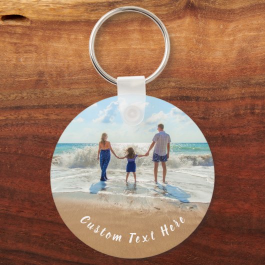 Aangepaste foto en tekst - Uw eigen ontwerp - Fami Sleutelhanger (Achterkant)