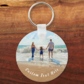 Aangepaste foto en tekst - Uw eigen ontwerp - Fami Sleutelhanger (Voorkant)