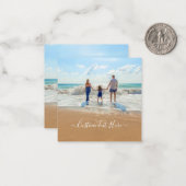 Aangepaste foto en tekst - uw eigen ontwerp is uni notitiekaartje (Voorkant / Achterkant in situ)