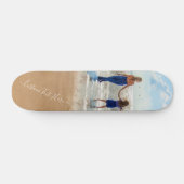 Aangepaste foto en tekst - uw eigen ontwerp is uni persoonlijk skateboard (Horizontaal)