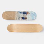 Aangepaste foto en tekst - uw eigen ontwerp is uni persoonlijk skateboard (Horizontaal)