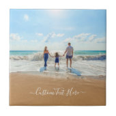 Aangepaste Foto en Tekst Uw Eigen Ontwerp Keramisc Tegeltje (Voorkant)