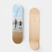 Aangepaste foto en tekst - uw eigen ontwerp - met persoonlijk skateboard (Voorkant)