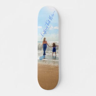 Aangepaste foto en tekst - uw eigen ontwerp - met  persoonlijk skateboard