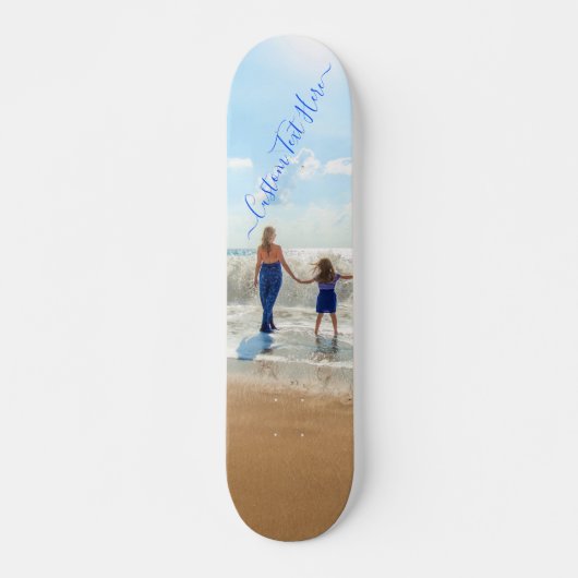 Aangepaste foto en tekst - uw eigen ontwerp - met persoonlijk skateboard (Voorkant)