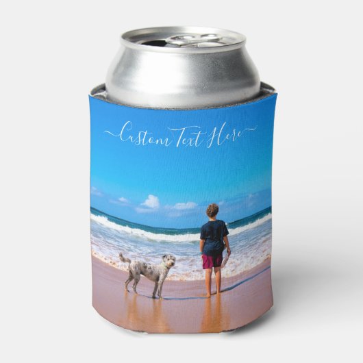 Aangepaste foto en tekst - Uw eigen ontwerp - Mijn Blikjeskoeler (Blikje Voorkant)