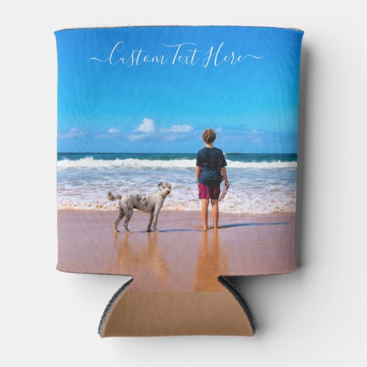 Aangepaste foto en tekst - Uw eigen ontwerp - Mijn Blikjeskoeler (Voorkant)