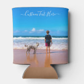 Aangepaste foto en tekst - Uw eigen ontwerp - Mijn Blikjeskoeler (Achterkant)