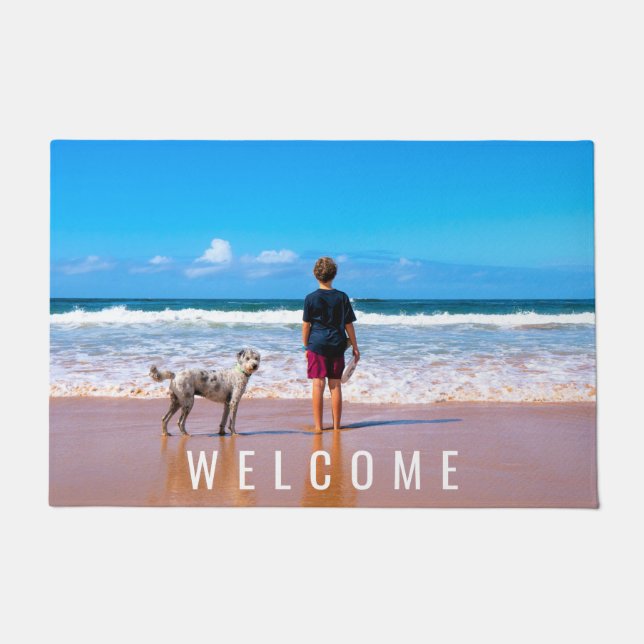 Aangepaste foto en tekst - Uw eigen ontwerp - Mijn Deurmat (Voorkant)