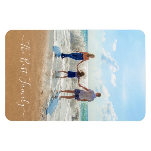 Aangepaste foto en tekst - Uw eigen ontwerp Mijn f Magneet (Horizontaal)