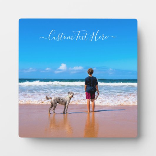 Aangepaste foto en tekst - Uw eigen ontwerp - Mijn Fotoplaat (Voorkant)