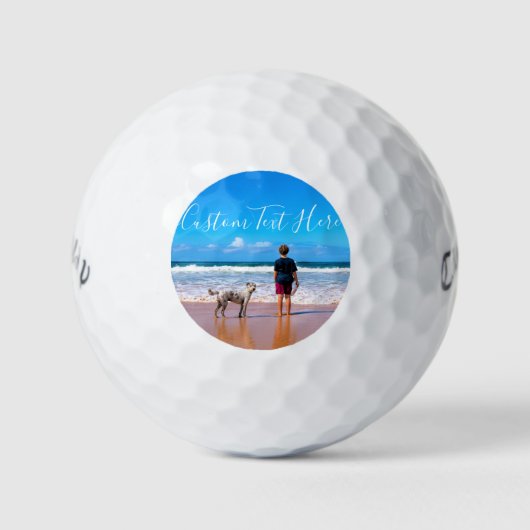Aangepaste foto en tekst - Uw eigen ontwerp - Mijn Golfballen (Voorkant)