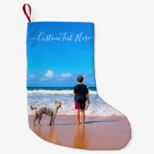 Aangepaste foto en tekst - Uw eigen ontwerp - Mijn Kleine Kerstsok (Voorkant)