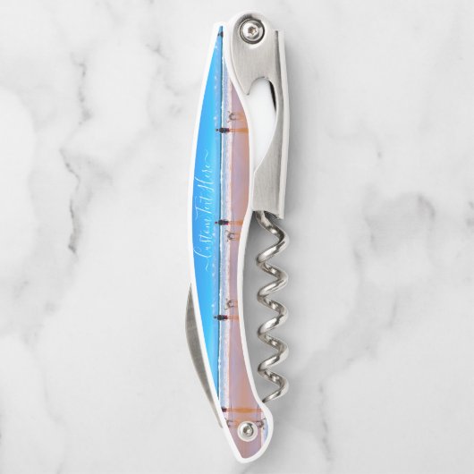 Aangepaste foto en tekst - Uw eigen ontwerp - Mijn Kurkentrekker (Achterkant)