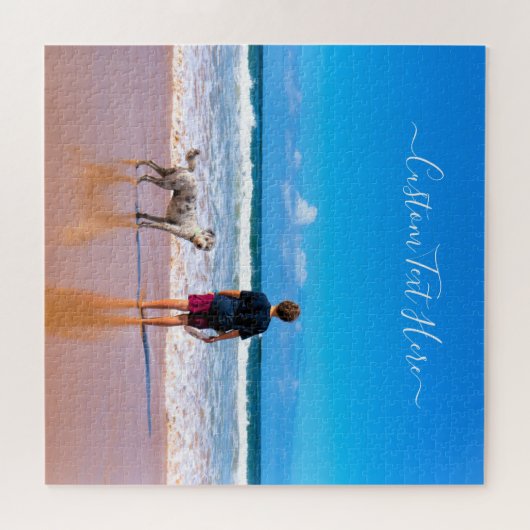 Aangepaste foto en tekst - Uw eigen ontwerp - Mijn Legpuzzel (Horizontaal)