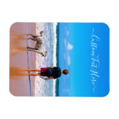 Aangepaste foto en tekst - Uw eigen ontwerp - Mijn Magneet (Horizontaal)