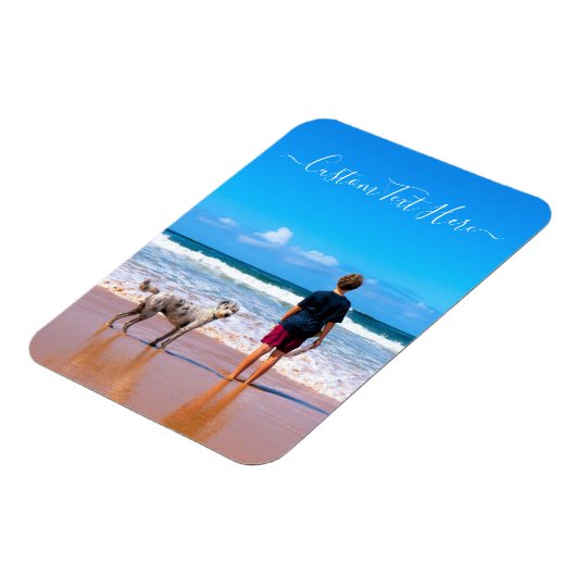 Aangepaste foto en tekst - Uw eigen ontwerp - Mijn Magneet (Linkerzijde)