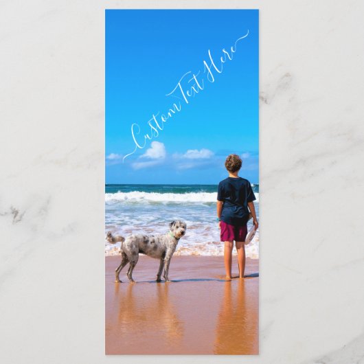 Aangepaste foto en tekst - Uw eigen ontwerp - Mijn Menu (Achterkant)