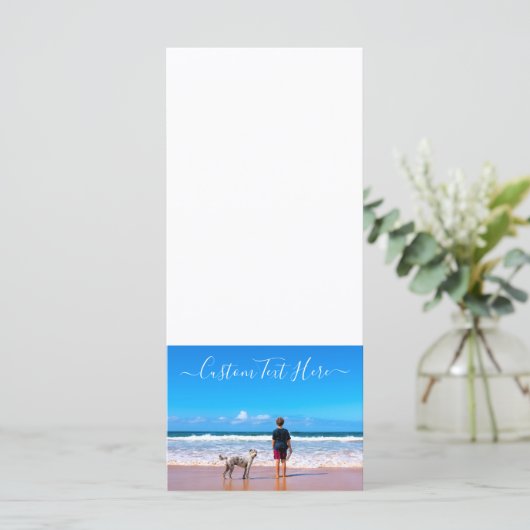 Aangepaste foto en tekst - Uw eigen ontwerp - Mijn Menu (Staand voorkant)