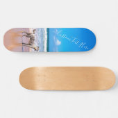 Aangepaste foto en tekst - Uw eigen ontwerp - Mijn Persoonlijk Skateboard (Horizontaal)