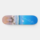 Aangepaste foto en tekst - Uw eigen ontwerp - Mijn Persoonlijk Skateboard (Horizontaal)