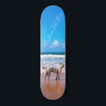 Aangepaste foto en tekst - Uw eigen ontwerp - Mijn Persoonlijk Skateboard<br><div class="desc">Aangepaste foto en tekst - Uw eigen ontwerp - Mijn pakket - Gepersonaliseerde familie / vrienden of persoonlijke cadeautjes - Voeg uw foto en tekst toe - Resize en beweeg of verwijder en voeg elementen / tekst toe met het aanpassingsgereedschap! Kies/voeg uw favoriete doopvont/tekstkleur toe! U kunt dit ontwerp naar...</div>