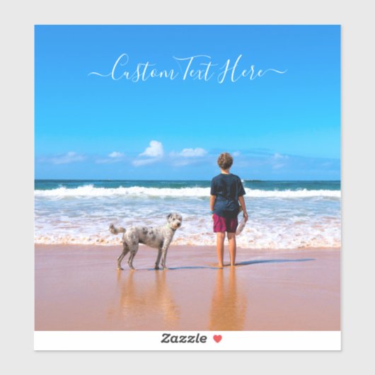 Aangepaste foto en tekst - Uw eigen ontwerp - Mijn Sticker (Vel)