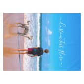 Aangepaste foto en tekst - Uw eigen ontwerp - Mijn Tafelkleed (Voorkant (Horizontaal))