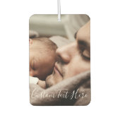 Aangepaste foto en tekst uw eigen ontwerp op maat luchtverfrisser (Voorkant)