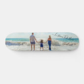 Aangepaste foto en tekst uw eigen ontwerp op maat persoonlijk skateboard (Horizontaal)