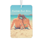 Aangepaste foto en tekst uw eigen ontwerp - Paar Luchtverfrisser (Achterkant)