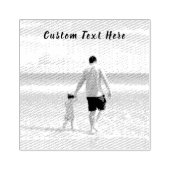 Aangepaste foto en tekst Uw eigen ontwerp Rubberen Rubberstempel (Afrduk)