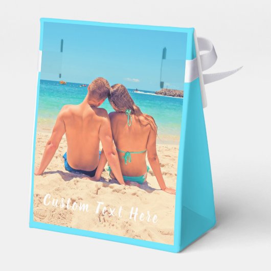 Aangepaste foto en tekst - Uw eigen ontwerp - Spec Bedankdoosjes (Achterkant)