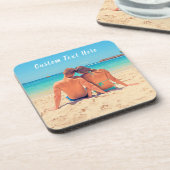 Aangepaste foto en tekst - Uw eigen ontwerp - Spec Bier Onderzetter (Linkerzijde)