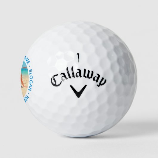 Aangepaste foto en tekst - Uw eigen ontwerp - Spec Golfballen (Logo)