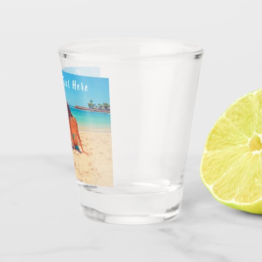Aangepaste foto en tekst - Uw eigen ontwerp - Spec Shot Glas (Rechts)