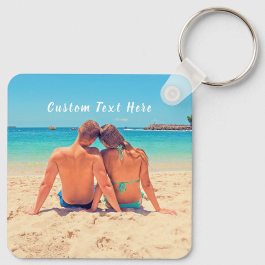 Aangepaste foto en tekst - Uw eigen ontwerp - Spec Sleutelhanger (Achterkant)