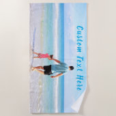 Aangepaste foto en tekst - Uw eigen ontwerp - Spec Strandlaken (Voorkant)