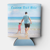 Aangepaste foto en tekst - Uw eigen ontwerp - voor Blikjeskoeler (Voorkant)