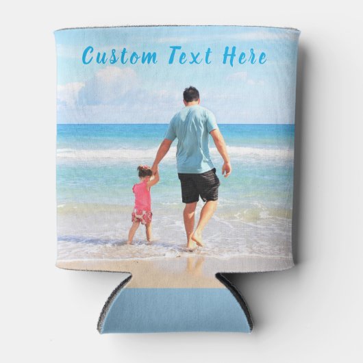 Aangepaste foto en tekst - Uw eigen ontwerp - voor Blikjeskoeler (Voorkant)