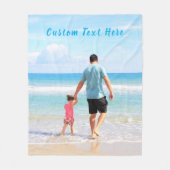 Aangepaste foto en tekst - Uw eigen ontwerp - voor Fleece Deken (Voorkant)